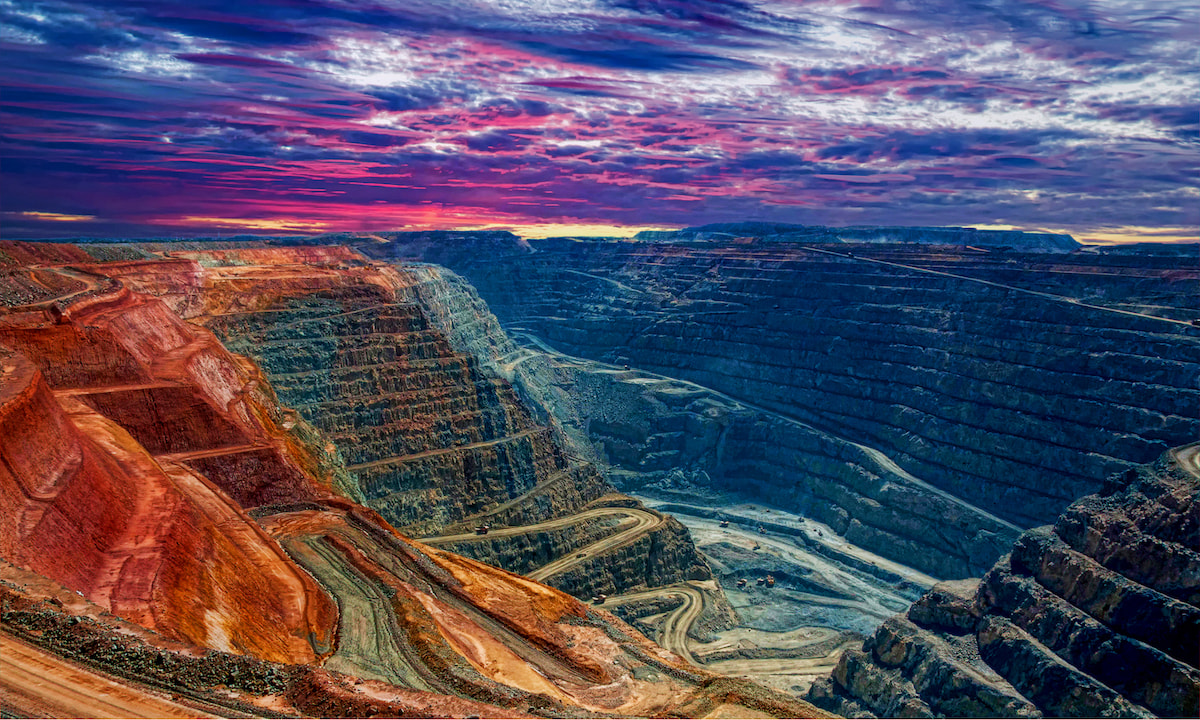 Super Pit Kalgoorlie Western Australia mit Seltenen Erden