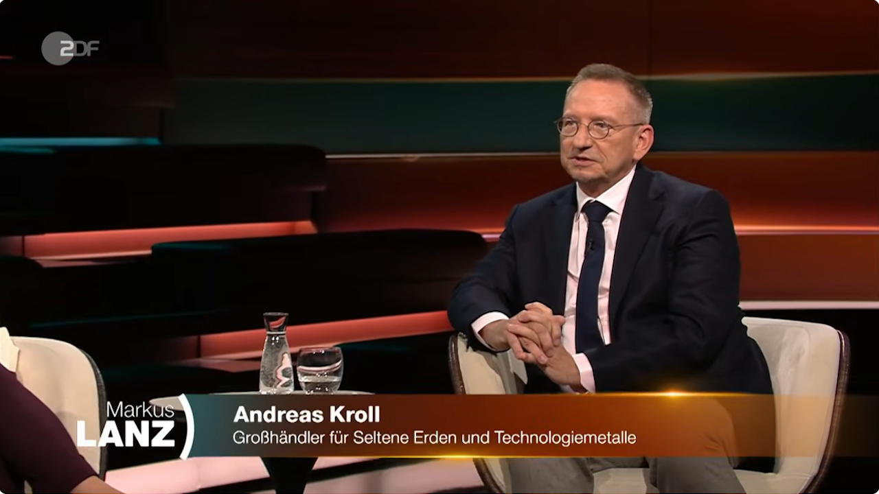 Rohstoffhändler Andreas Kroll zu Gast bei Markus Lanz 19. November 2025