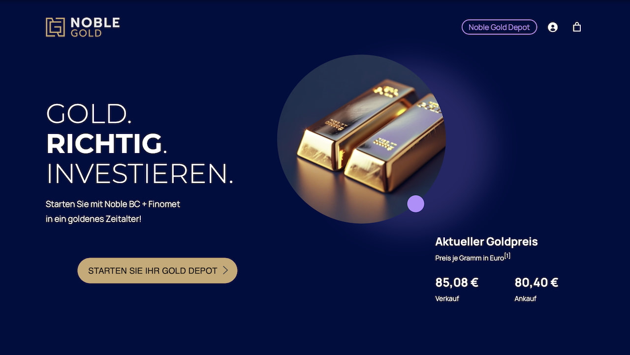 Noble Gold: Sicher und richtig investieren.