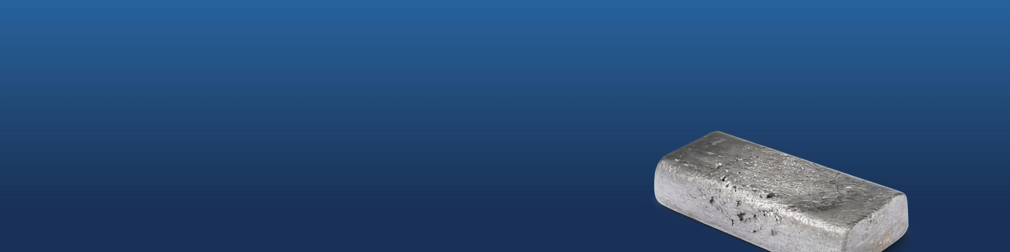 Antimon auf blauem Hintergrund