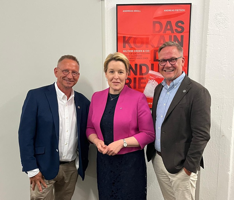 Andreas Kroll, Franziska Giffey und Andreas Pietsch