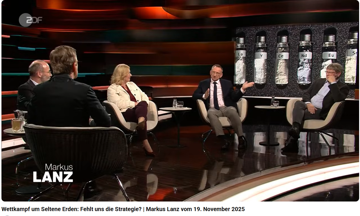 Fünf Persinen sitzen im Studio von Markus Lanz, darunter auch Andreas Kroll