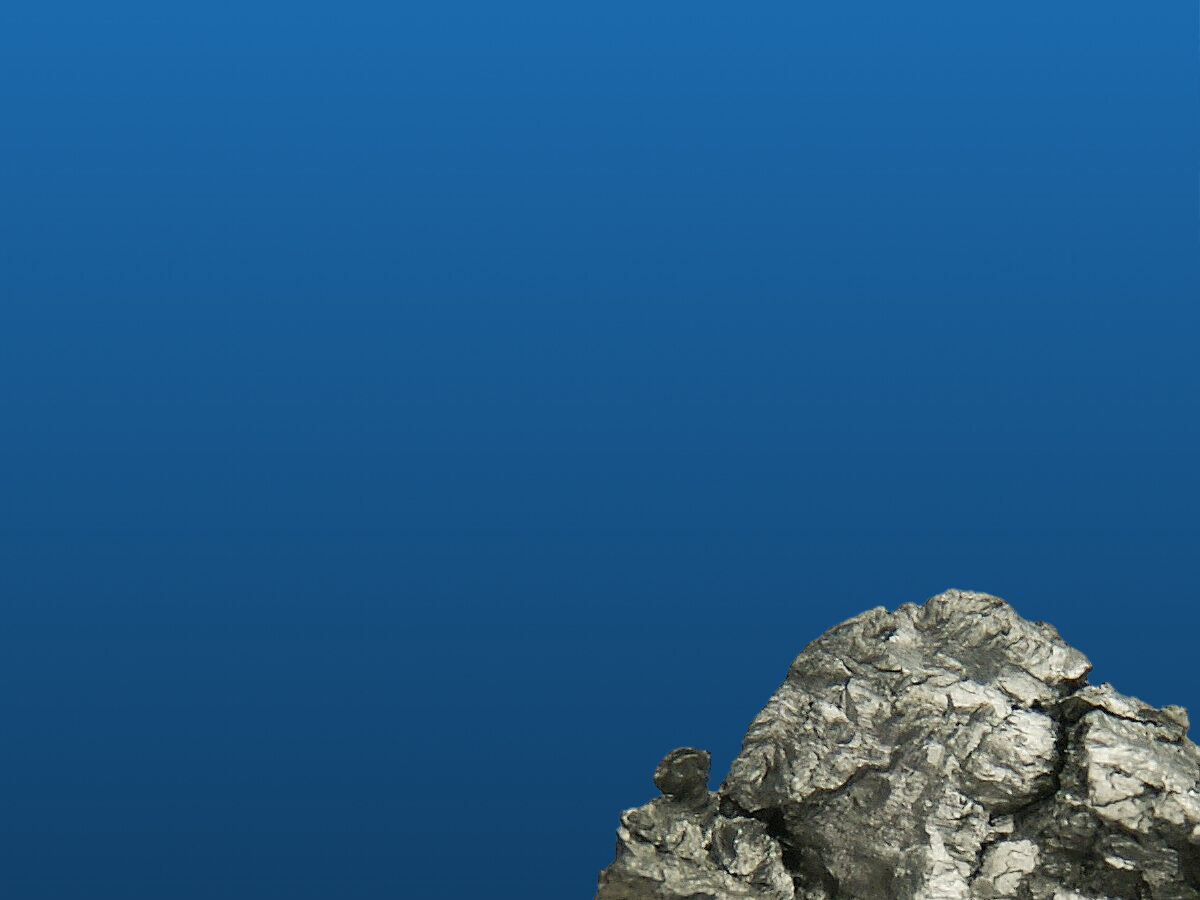 Gadoliniumoxid auf blauem Hintergrund
